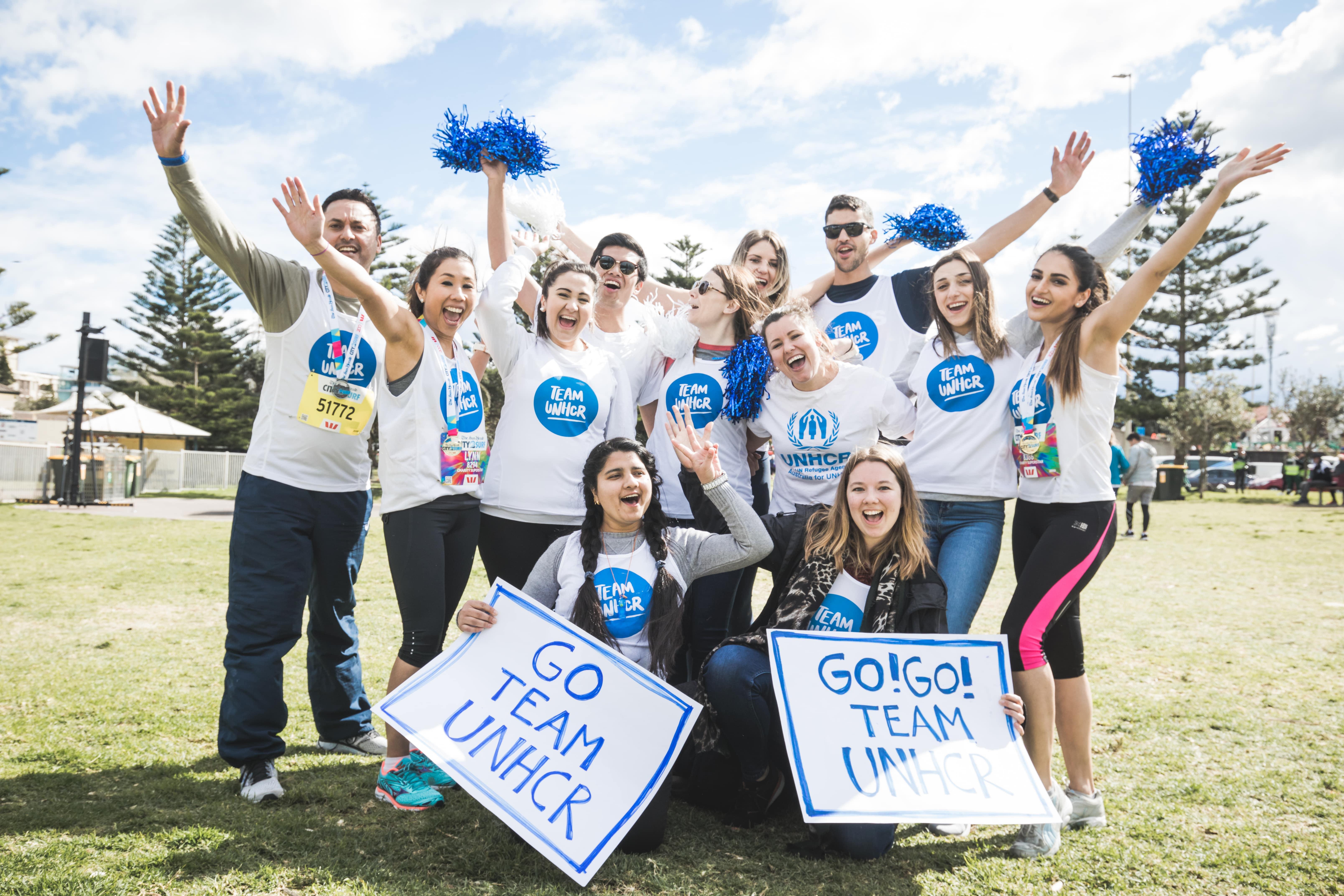 Team UNHCR runners take on the City2Surf in Sydney