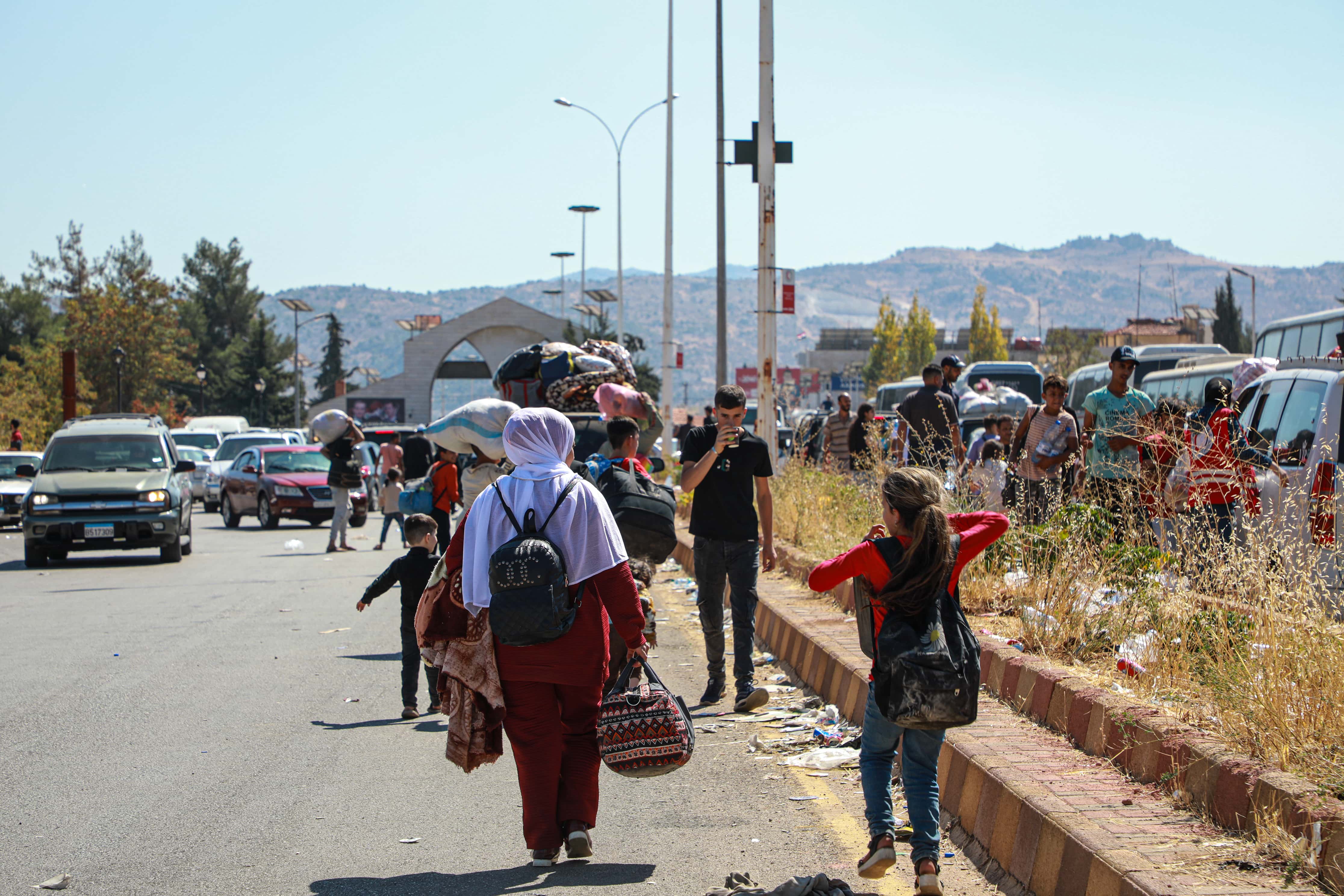 Thousands of people flee to Syria to escape deadly attacks. 