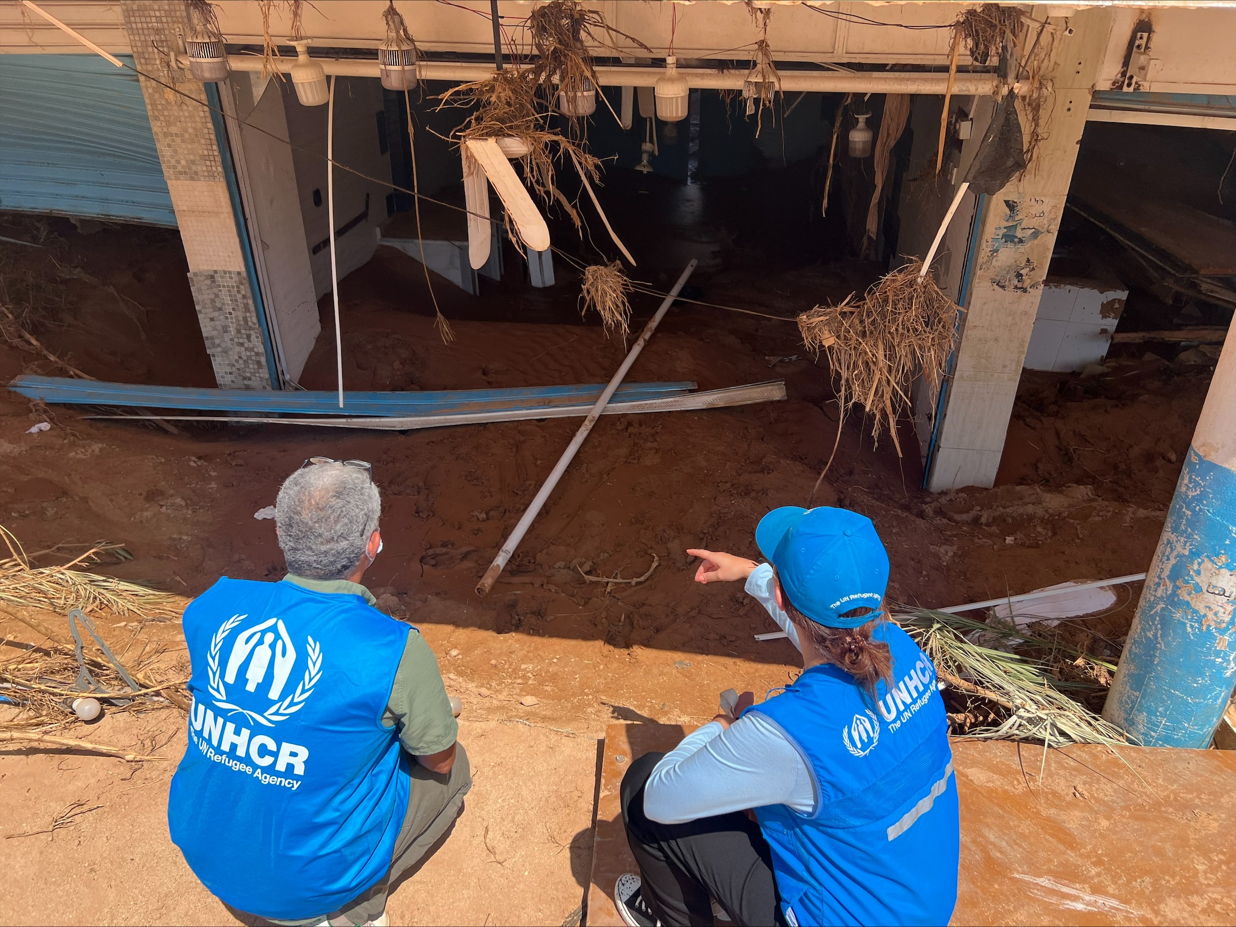 Libya. UNHCR Staff Survey The Aftermath Of Derna Flood