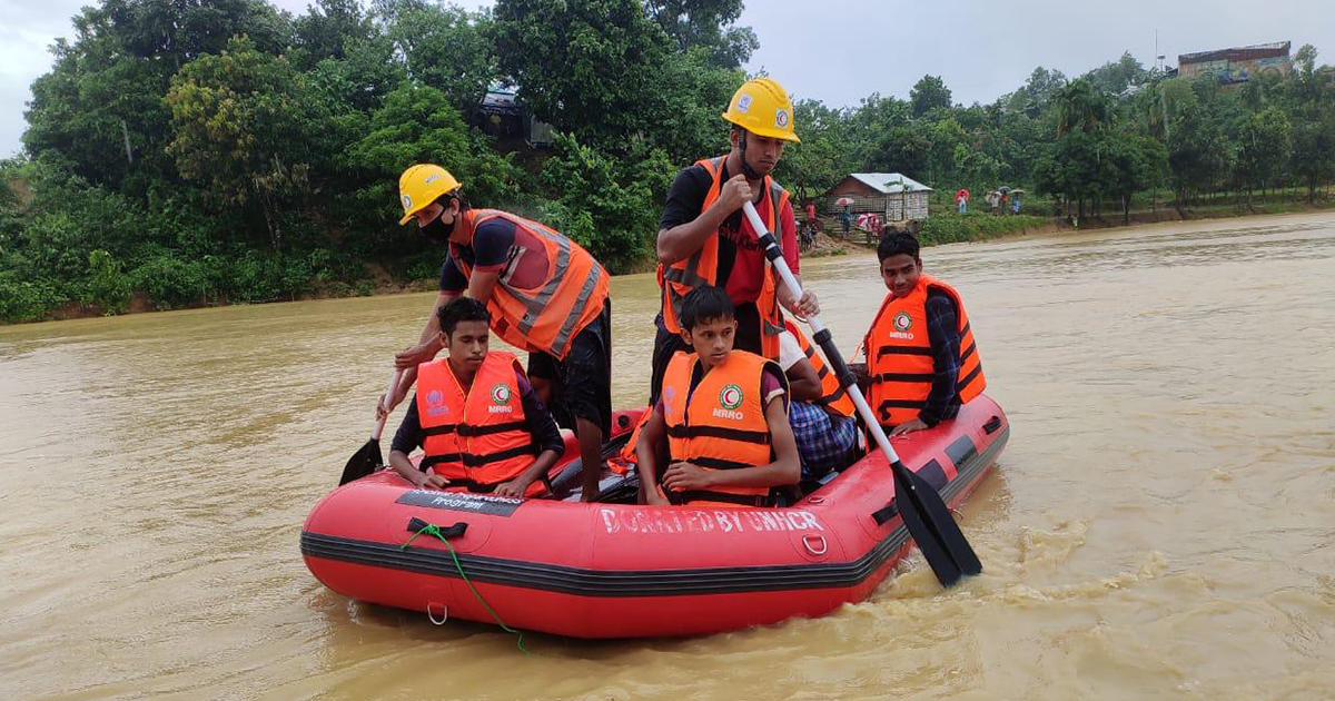 Devastating floods and landslides hit Rohingya camps in Bangladesh