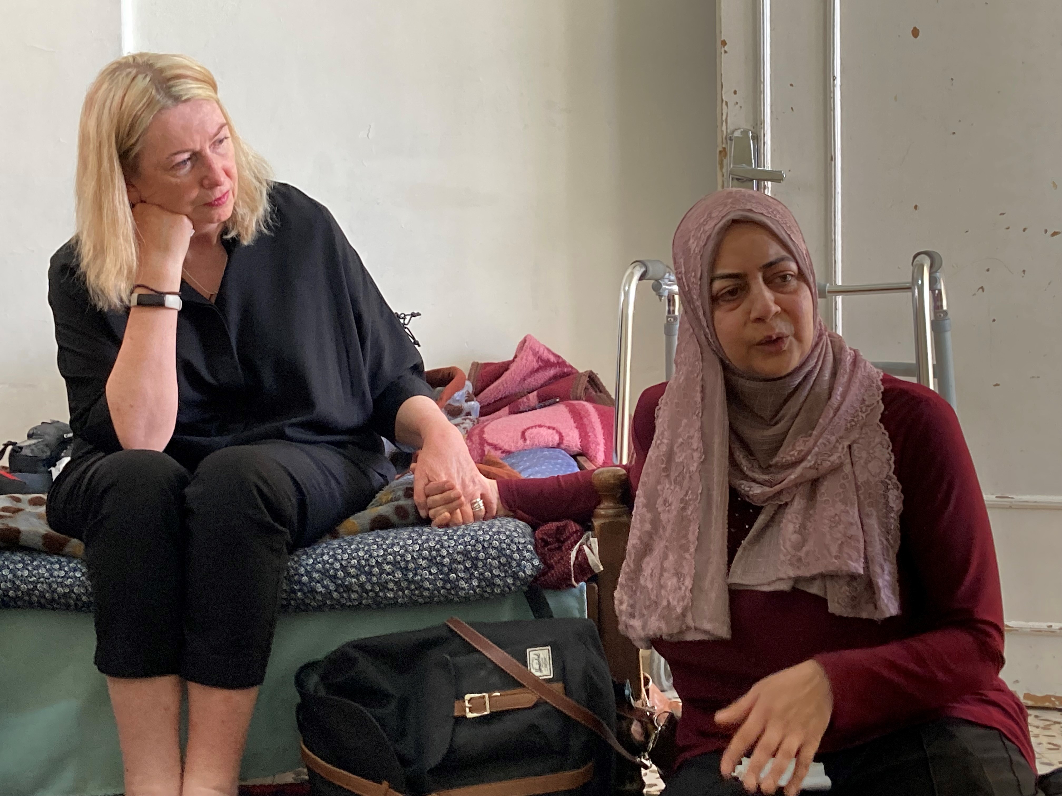 Malak with Kate Dundas during Jordan mission trip