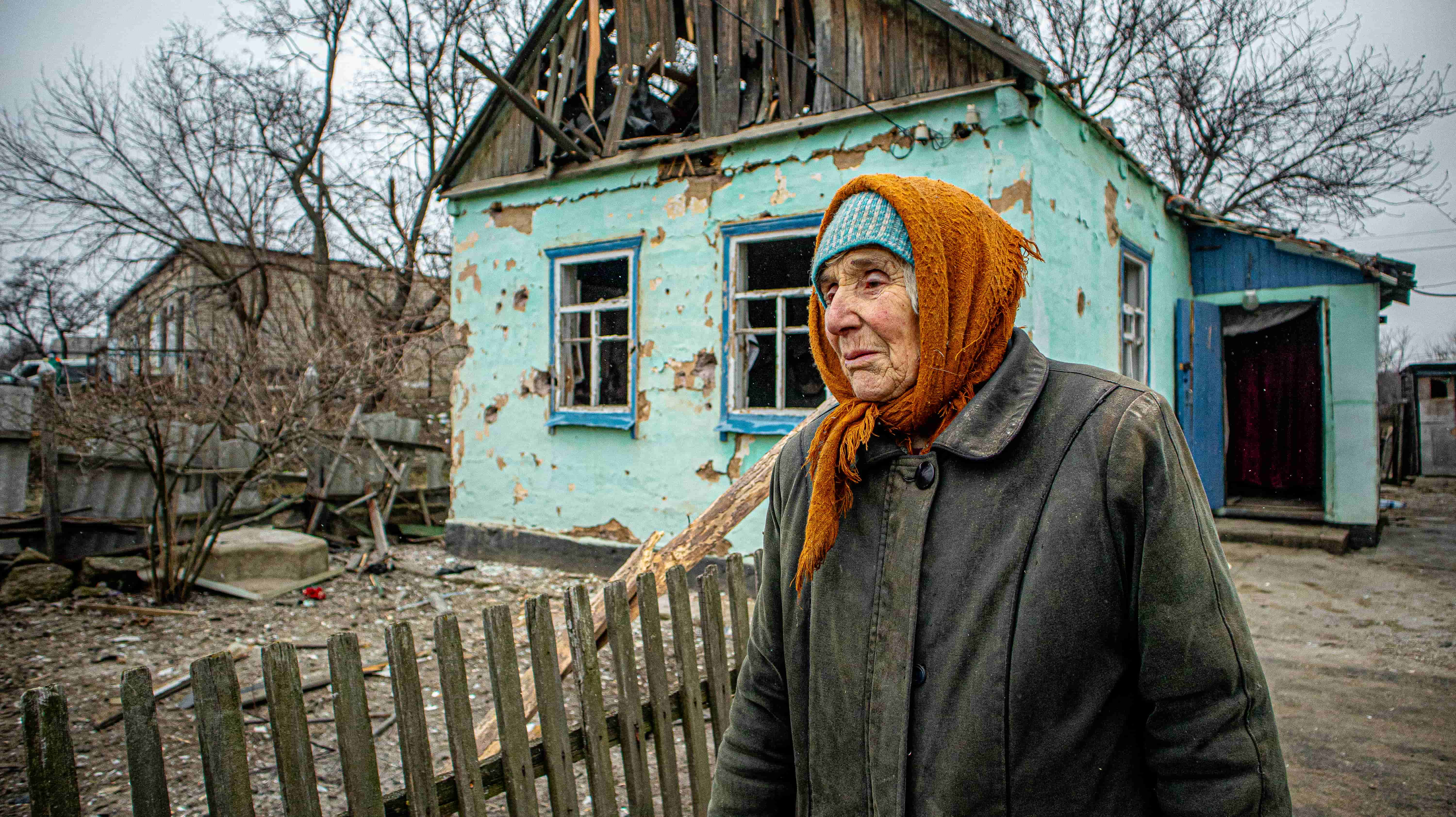 Ukraine. War Affected People In Donetsk Region Get Help To Repair Their Homes.