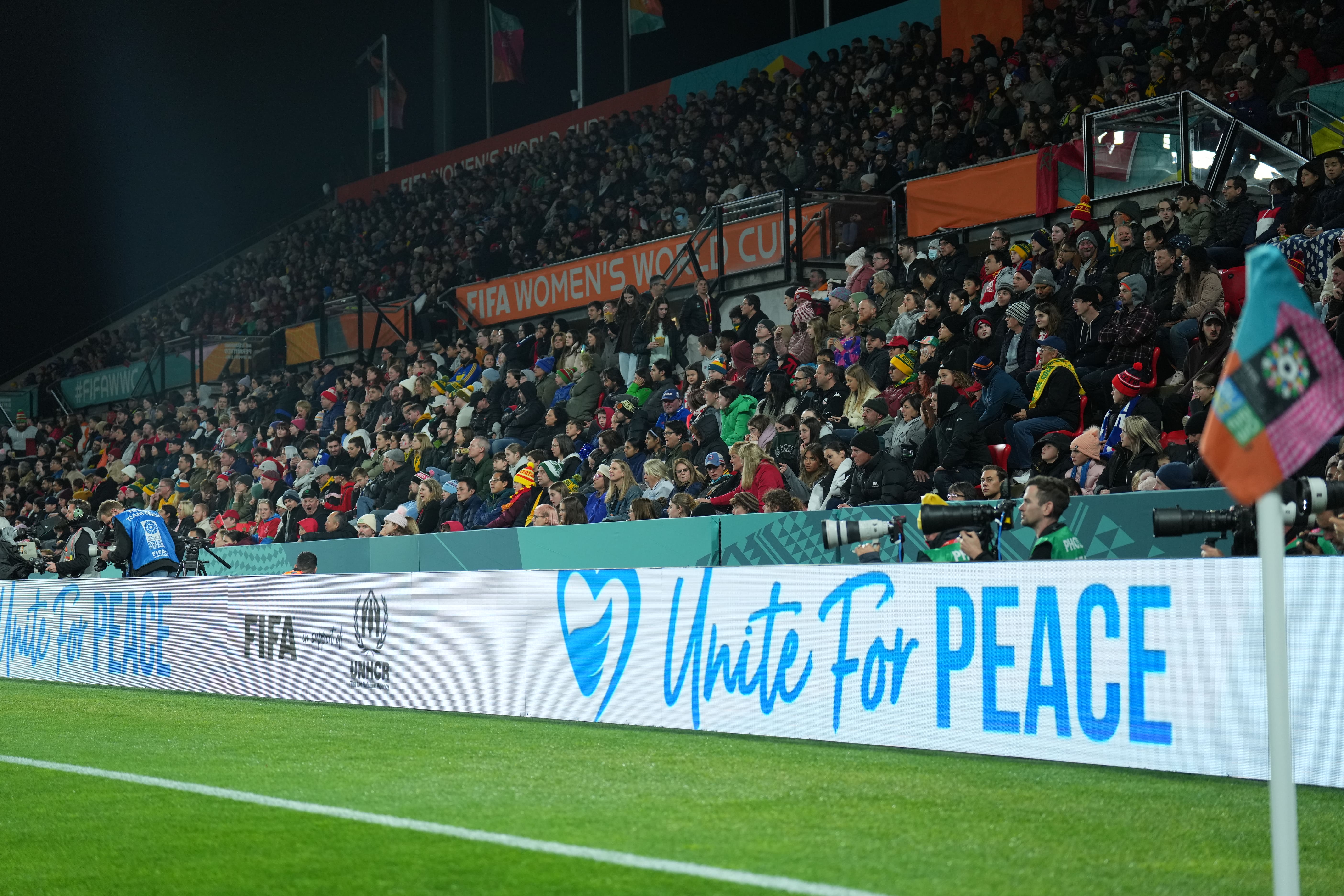Australia. FIFA unites for peace at WWC