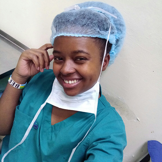 Bahati is a graduate nurse with a UNHCR scholarship and is working in Kenya 