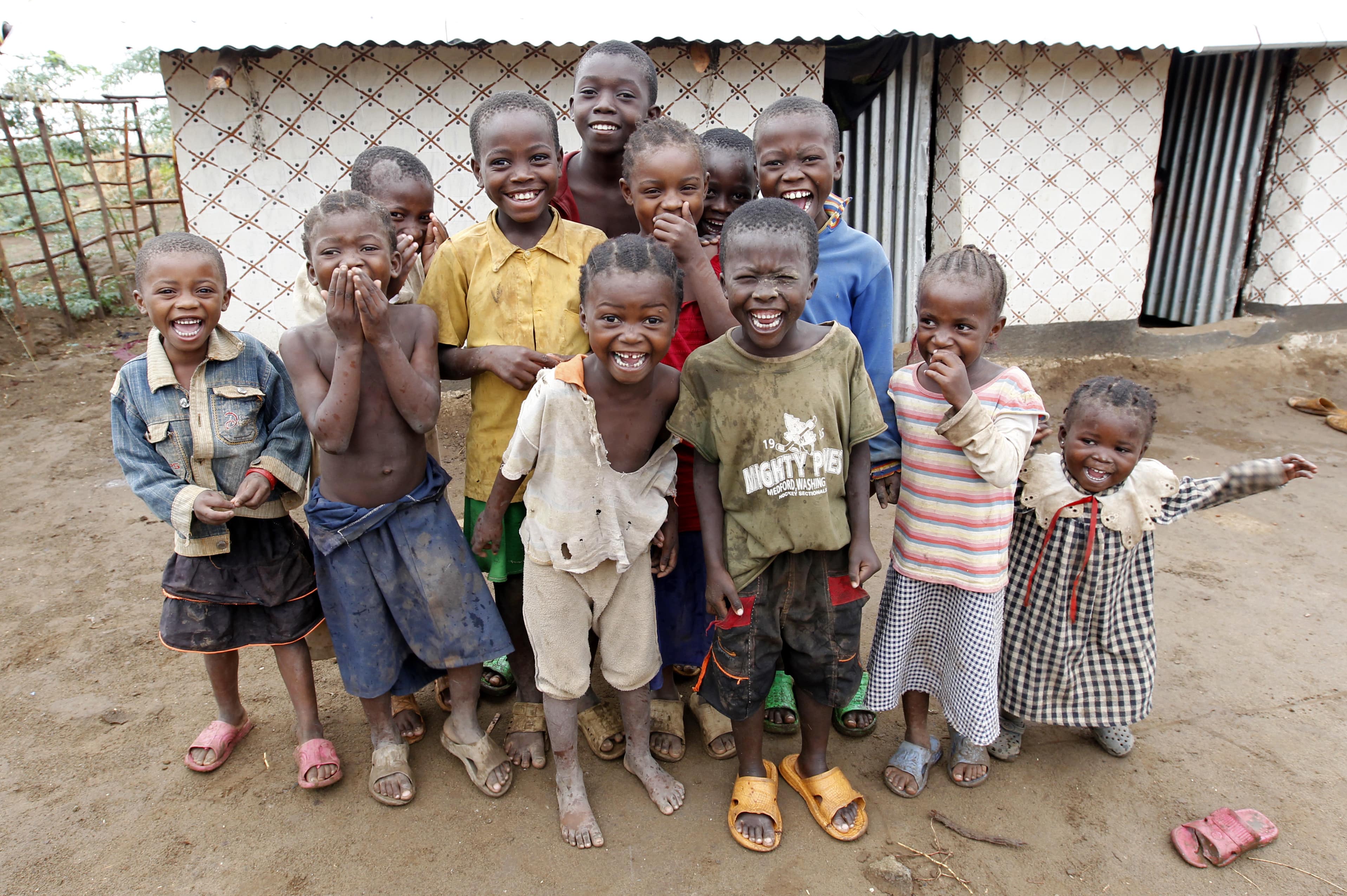 A decorated house by the Democratic Republic of Congo refugees at the Kakuma refugee camp in north-western kenya near the South Sudan border