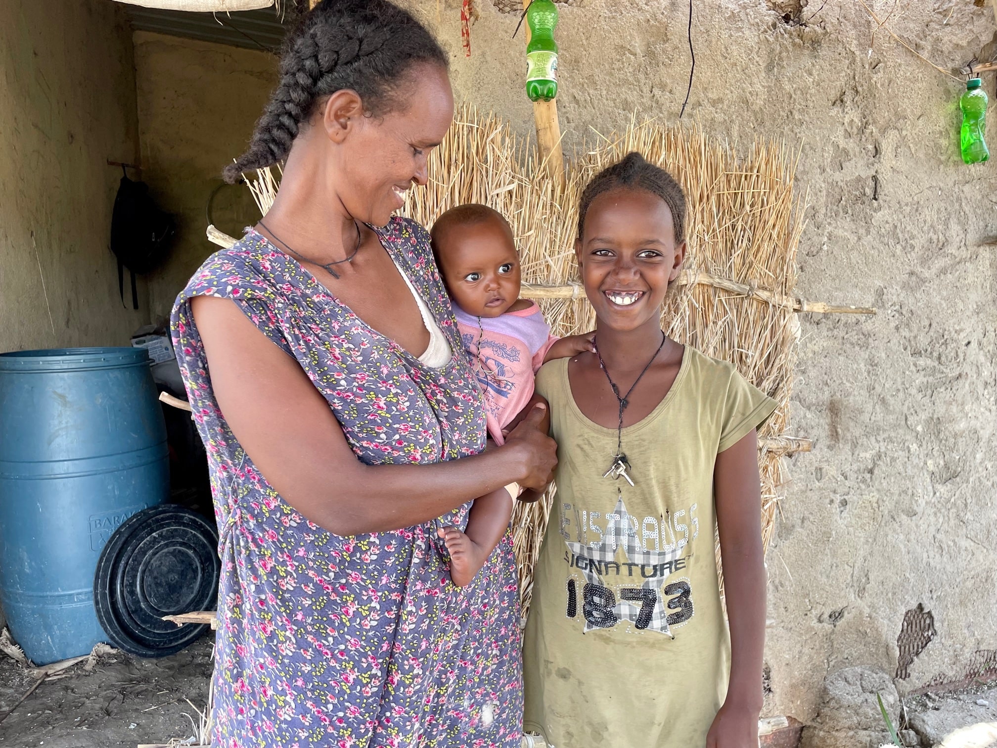 Letha and her daughter Eymaret are all smiles after being reunited following months of separation due to the conflict in northern Ethiopia.
